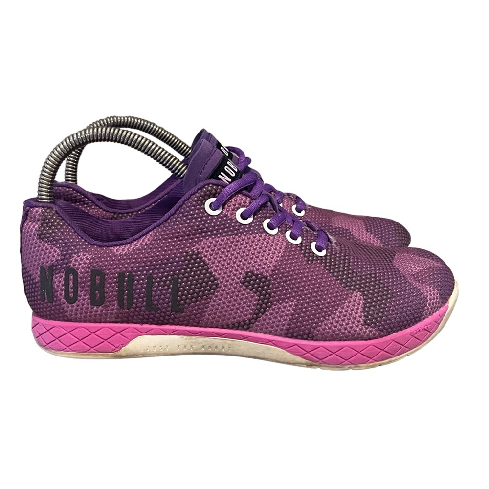 Nobull Unisex SuperFabric Trainer Low Shoes Size Mens 7 Women’s 8.5 Camo Purple